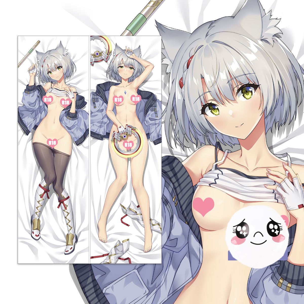 Xenoblade 3 Mio Anime body dakimakura japenese love pillow cover