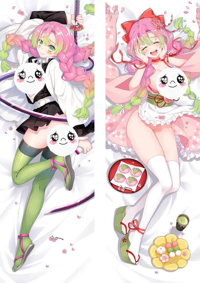 Demon Slayer Kimetsu no Yaiba Kanroji Mitsuri Anime Dakimakura Pillow 3D Japanese Lover Pillow