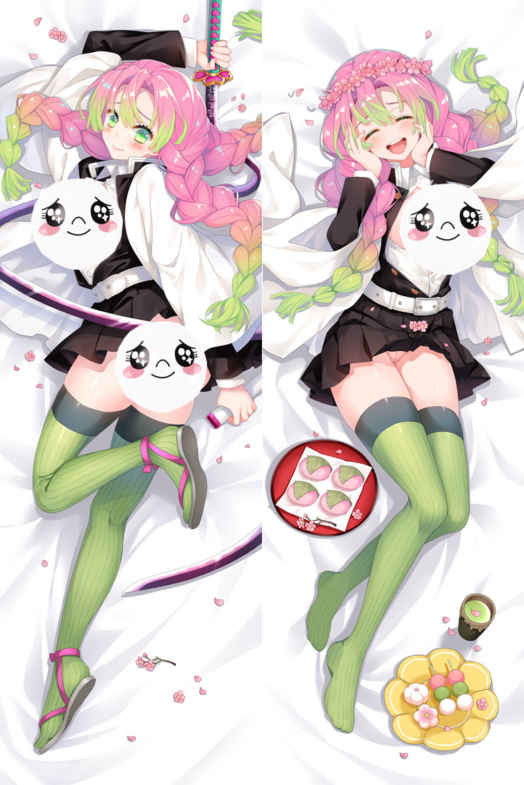 Demon Slayer Kimetsu no Yaiba Kanroji Mitsuri Anime Dakimakura Pillow 3D Japanese Lover Pillow