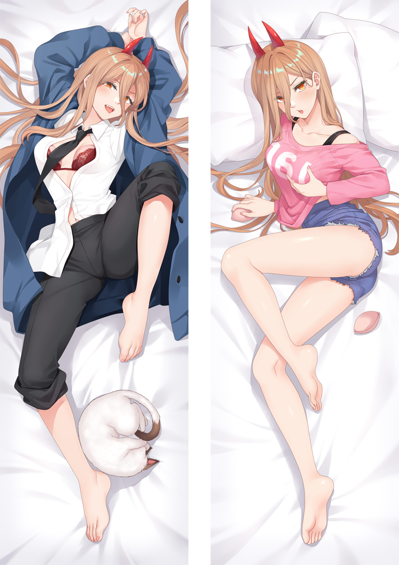 Chainsaw Man Power Anime Dakimakura Pillow 3D Japanese Lover Pillow