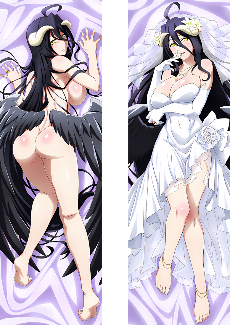 Overlord Albedo Anime Dakimakura Pillow 3D Japanese Lover Pillow