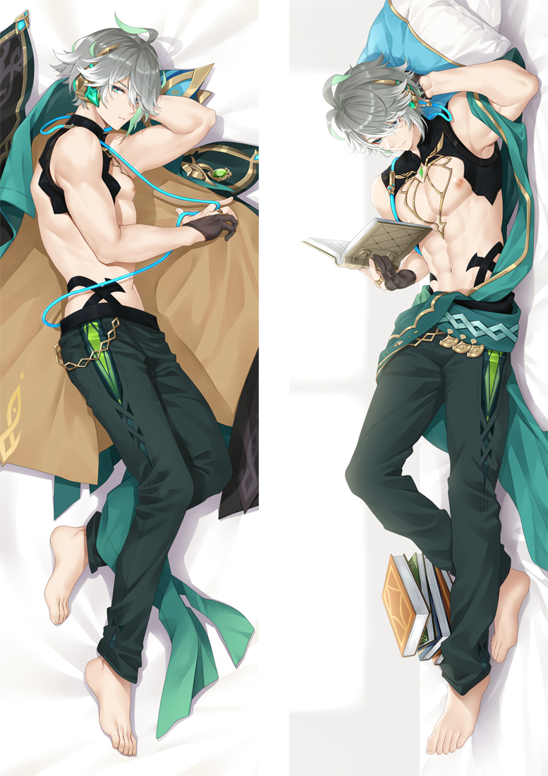 Genshin Impact Alhaitham Anime Dakimakura Pillow 3D Japanese Lover Pillow