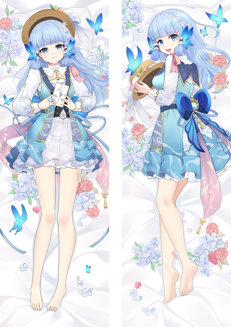 Genshin Impact Kamisato Ayaka Anime Dakimakura Pillow 3D Japanese Lover Pillow