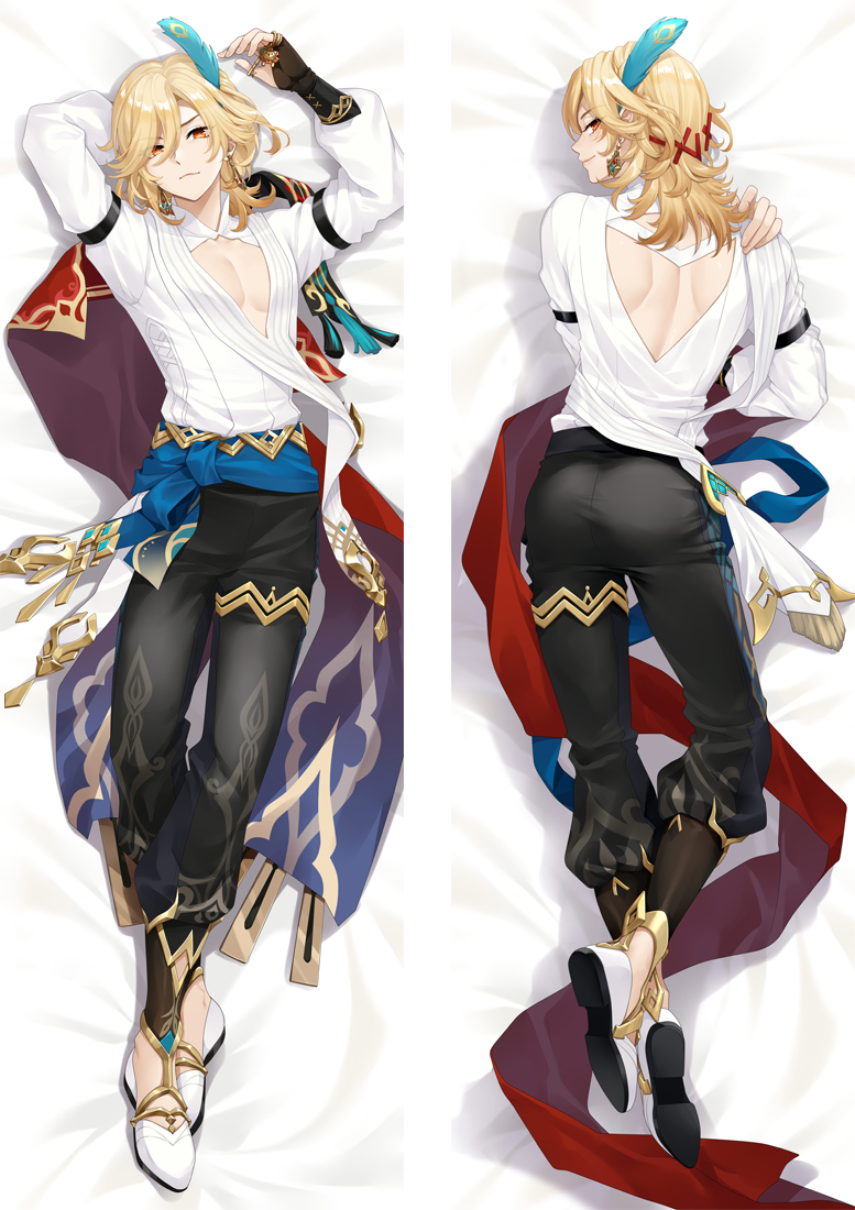 Genshin Impact Kaveh Anime Dakimakura Pillow 3D Japanese Lover Pillow