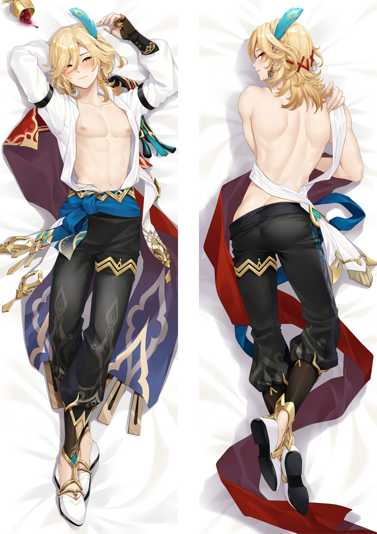 Genshin Impact Kaveh Anime Dakimakura Pillow 3D Japanese Lover Pillow