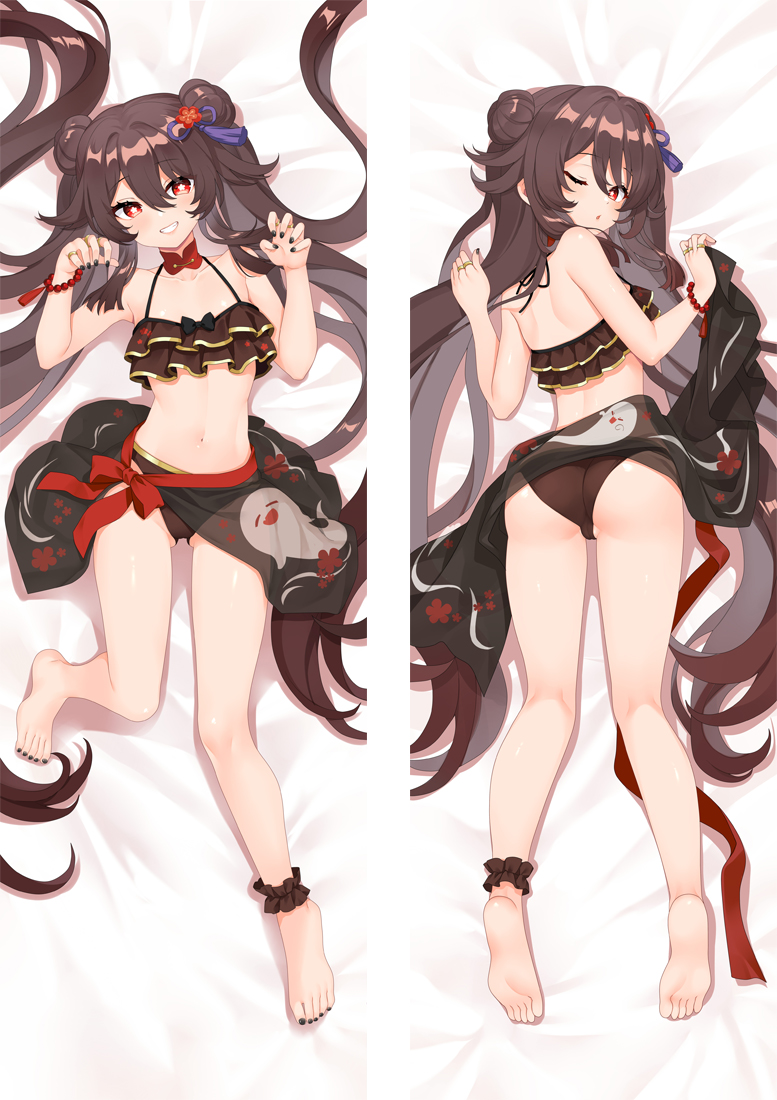 Genshin Impact Hutao Anime Dakimakura Pillow 3D Japanese Lover Pillow