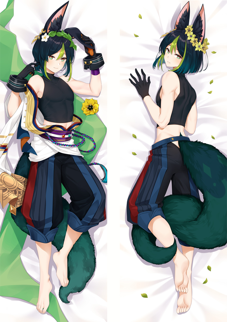 Tighnari Genshin Impact Anime Dakimakura Pillow 3D Japanese Lover Pillow