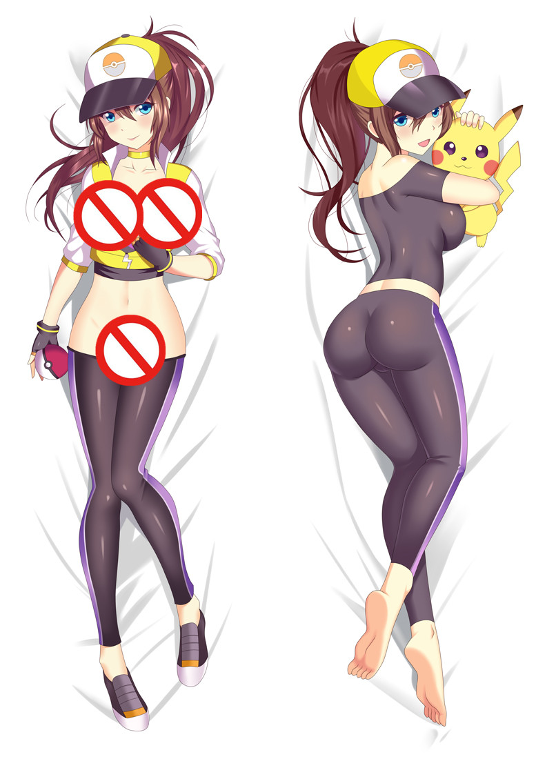 Pokemon Go Instinct Trainer Female Anime Dakimakura Pillow 3D Japanese Lover Pillow