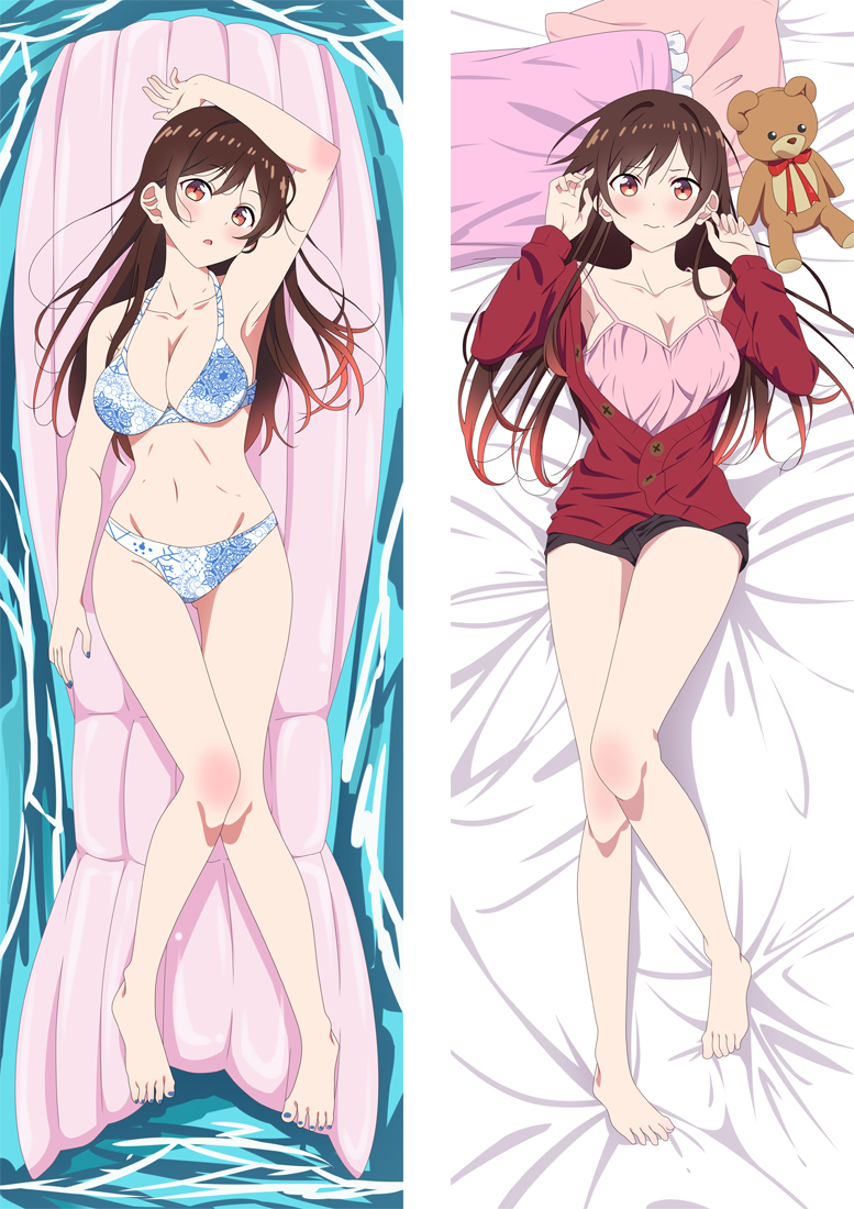 Kanojo, Okarishimasu Ichinose Chizuru Anime Dakimakura Pillow 3D Japanese Lover Pillow