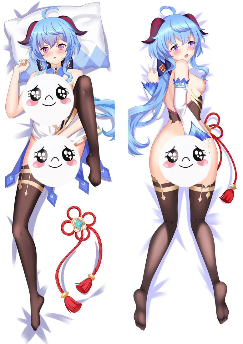 Genshin Impact Ganyu Anime Dakimakura Pillow 3D Japanese Lover Pillow