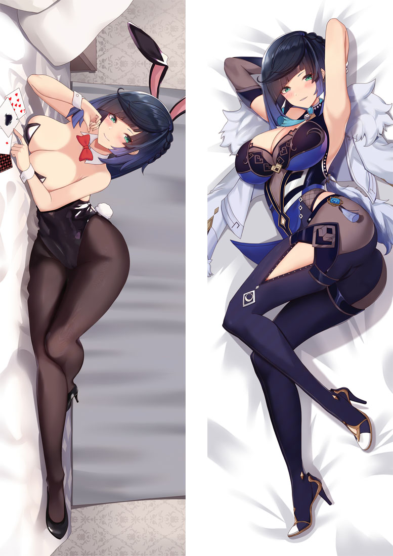 Genshin Impact Yelan Anime Dakimakura Pillow 3D Japanese Lover Pillow