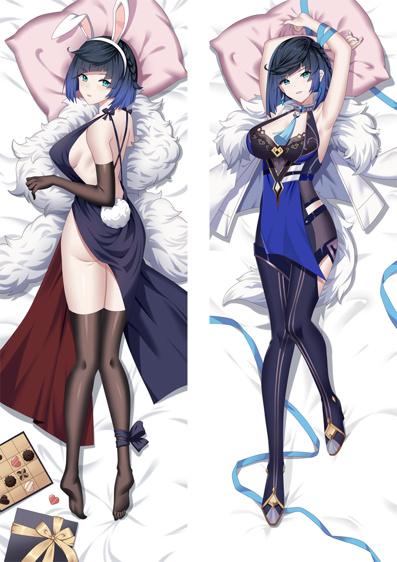 Genshin Impact Yelan Anime Dakimakura Pillow 3D Japanese Lover Pillow