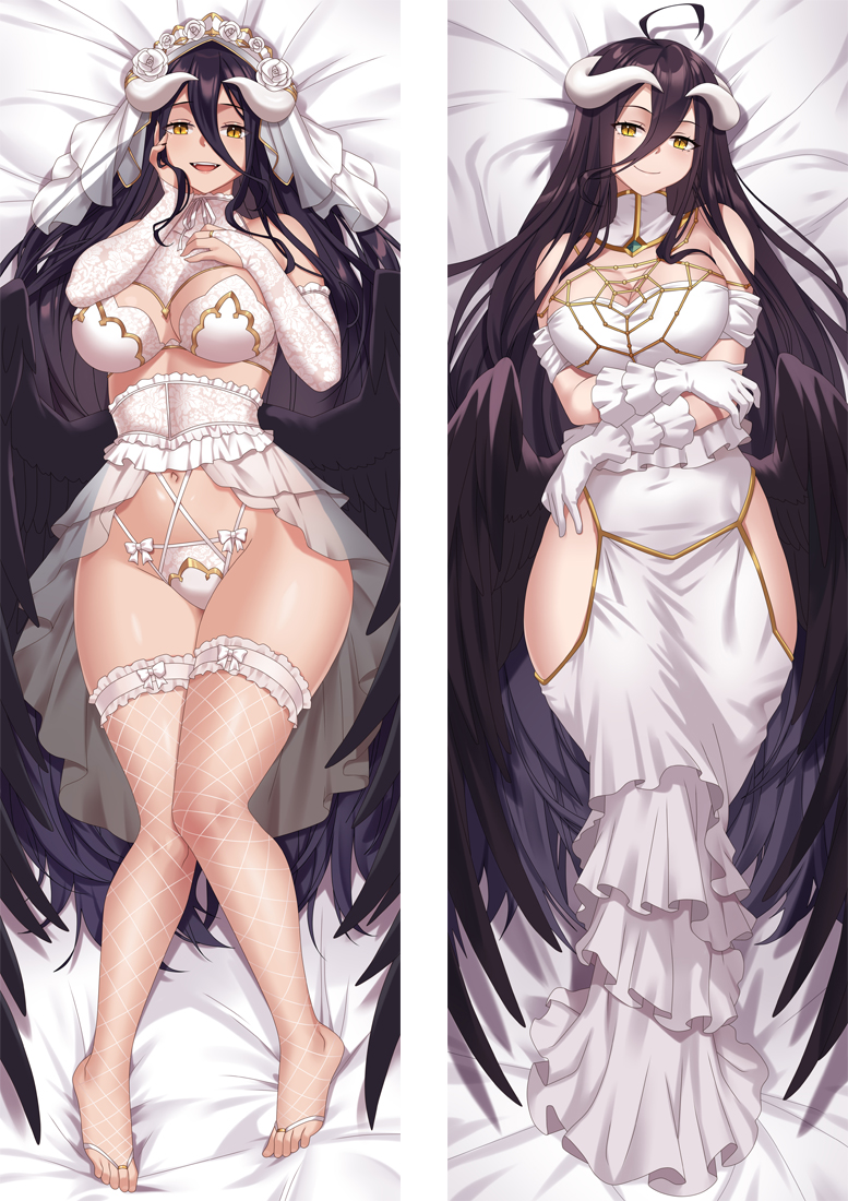 Overlord Albedo Anime Dakimakura Pillow 3D Japanese Lover Pillow