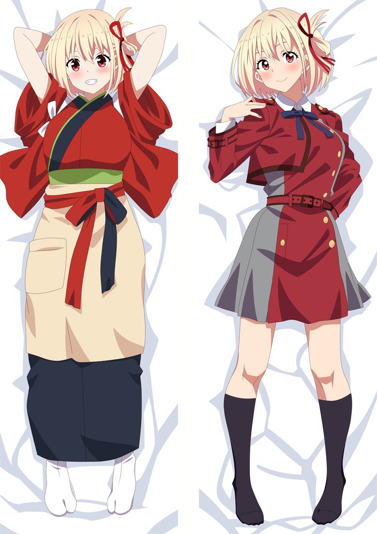 Lycoris Recoil Nishikigi Chisato Anime Dakimakura Pillow 3D Japanese Lover Pillow