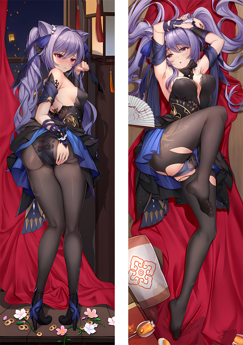 Genshin Impact Keqing Anime Dakimakura Pillow 3D Japanese Lover Pillow