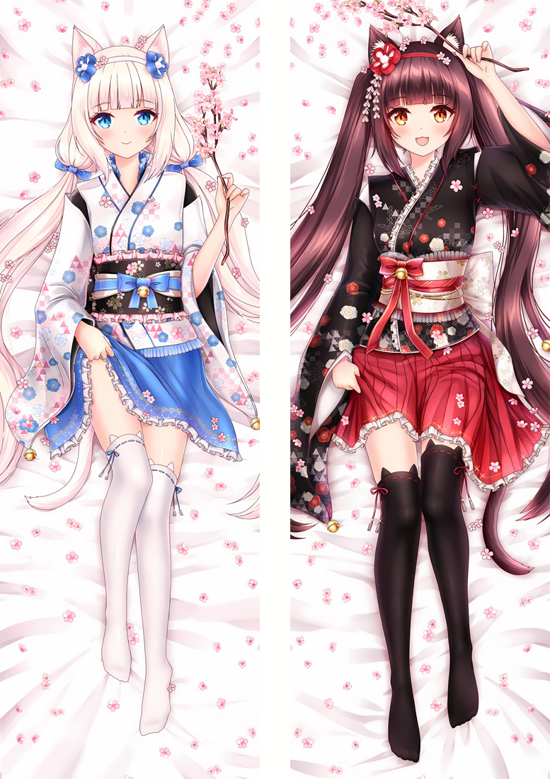 Nekopara Chocola&Vanilla Anime Dakimakura Pillow 3D Japanese Lover Pillow