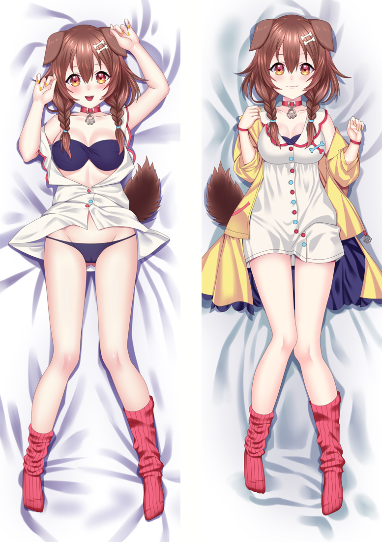 Virtual Youtuber Inugami Korone Anime Dakimakura Pillow 3D Japanese Lover Pillow