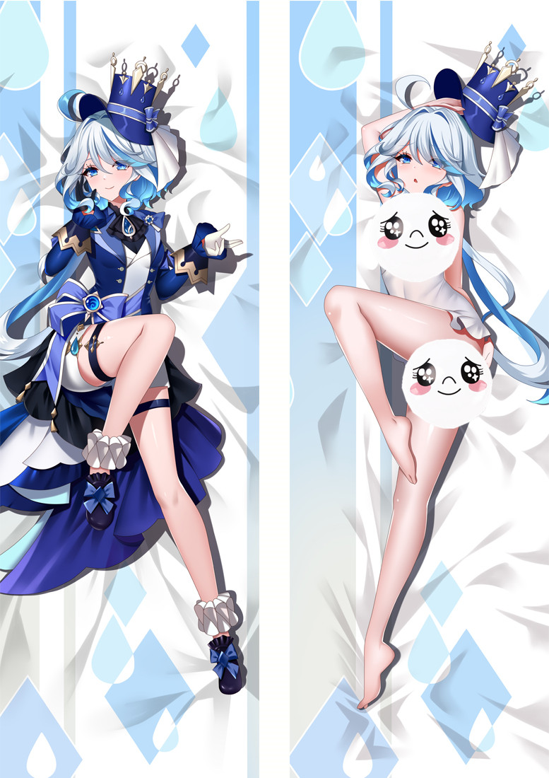 Genshin Impact Focalors Anime Dakimakura Pillow 3D Japanese Lover Pillow