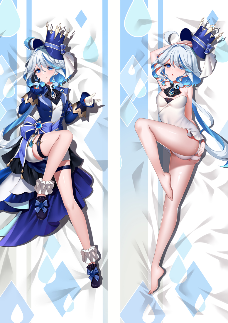 Genshin Impact Focalors Anime Dakimakura Pillow 3D Japanese Lover Pillow