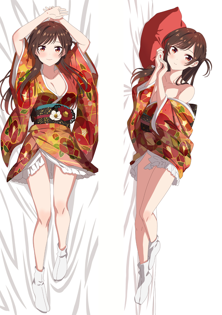 Kanojo, Okarishimasu Ichinose Chizuru Anime Dakimakura Pillow 3D Japanese Lover Pillow