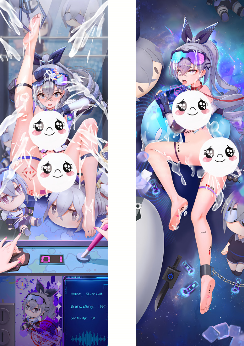 Honkai Star Rail Silver Wolf Anime Dakimakura Pillow 3D Japanese Lover Pillow