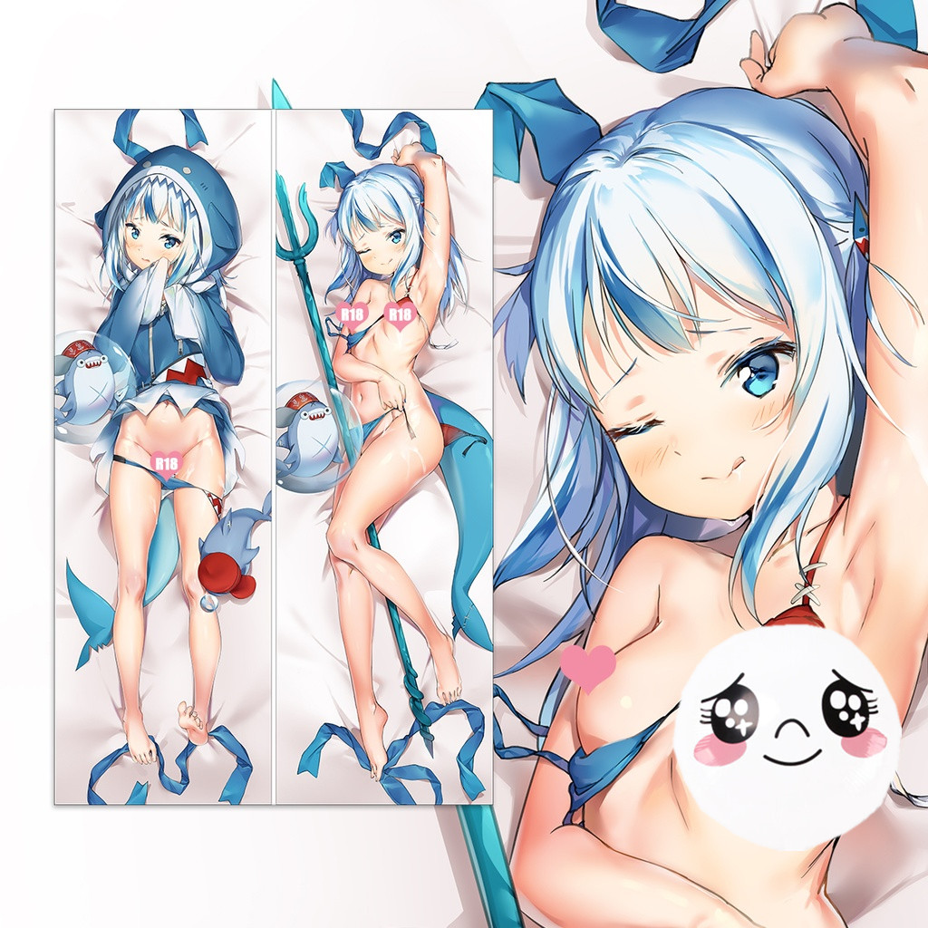 hololive Gawr Gura Anime Dakimakura Pillow 3D Japanese Lover Pillow