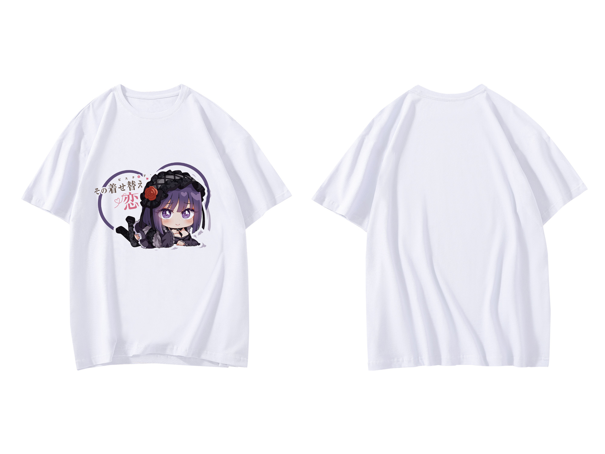Kitagawa Marin My Dress-Up Darling Unisex Anime Mens/Womens Short Sleeve T-shirts Fashion Printed Tops Cosplay Costume