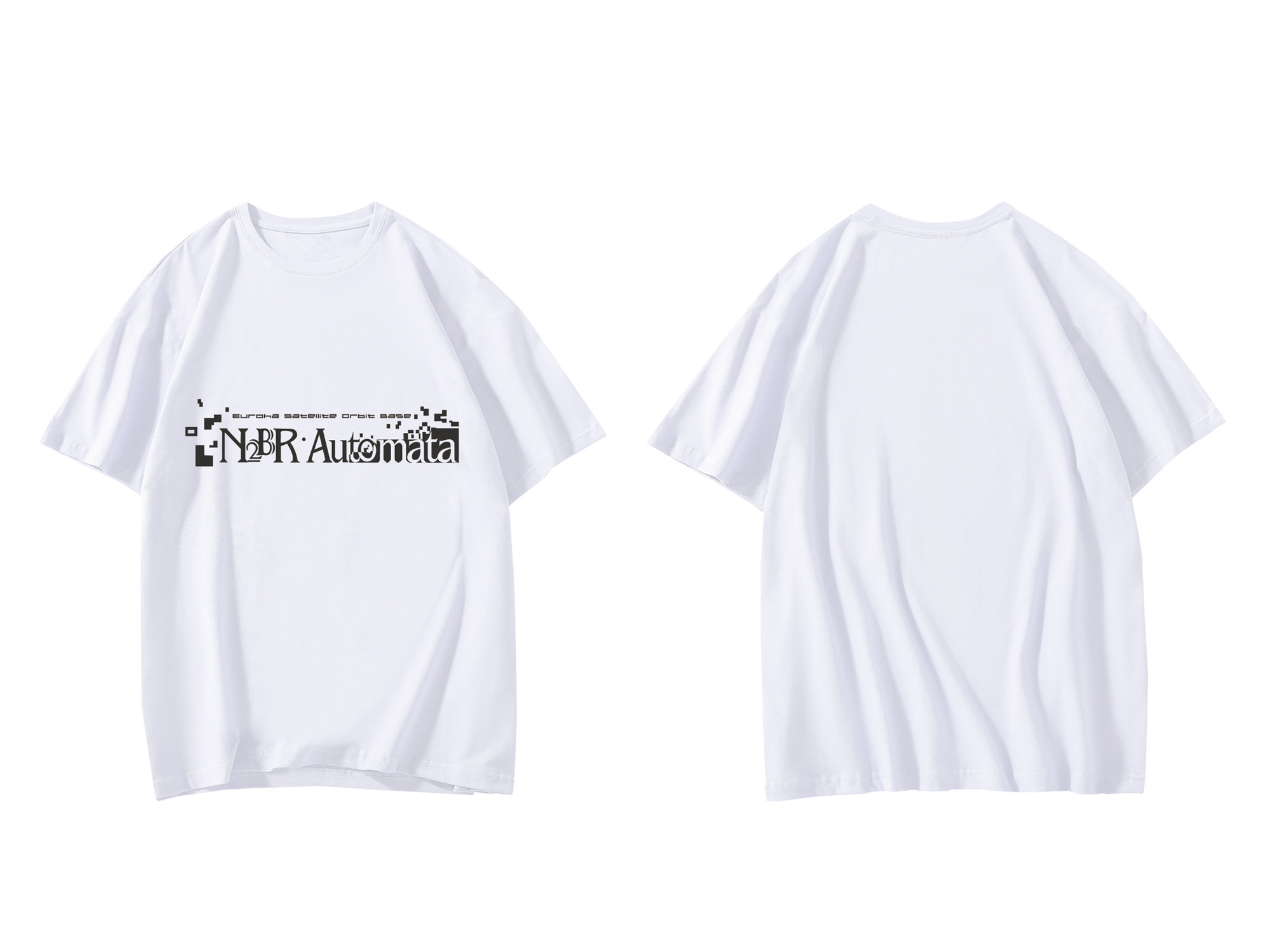 Nier Automata Unisex Anime Mens/Womens Short Sleeve T-shirts Fashion Printed Tops Cosplay Costume