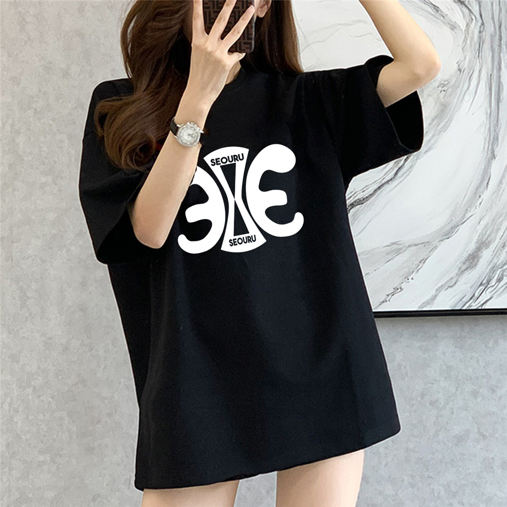 Unisex Mens/Womens Short Sleeve T-shirts Fashion Printed Japanese luxury Tops