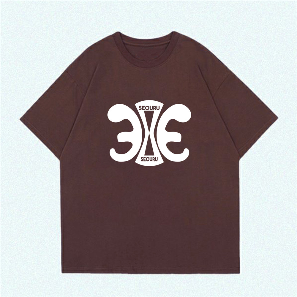 Unisex Mens/Womens Short Sleeve T-shirts Fashion Printed Japanese luxury Tops