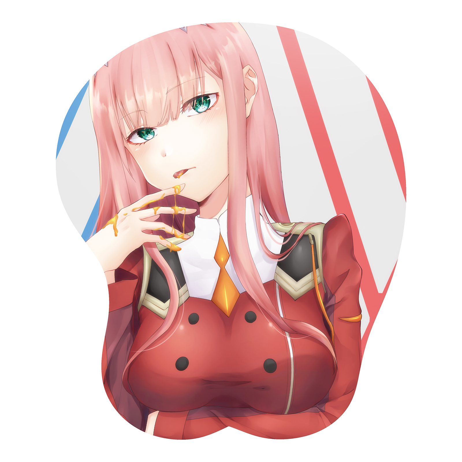 Darling in the Franxx Zero Two 002 Anime 3D Mouse Pads Soft Breast Sexy Butt Wrist Rest Oppai