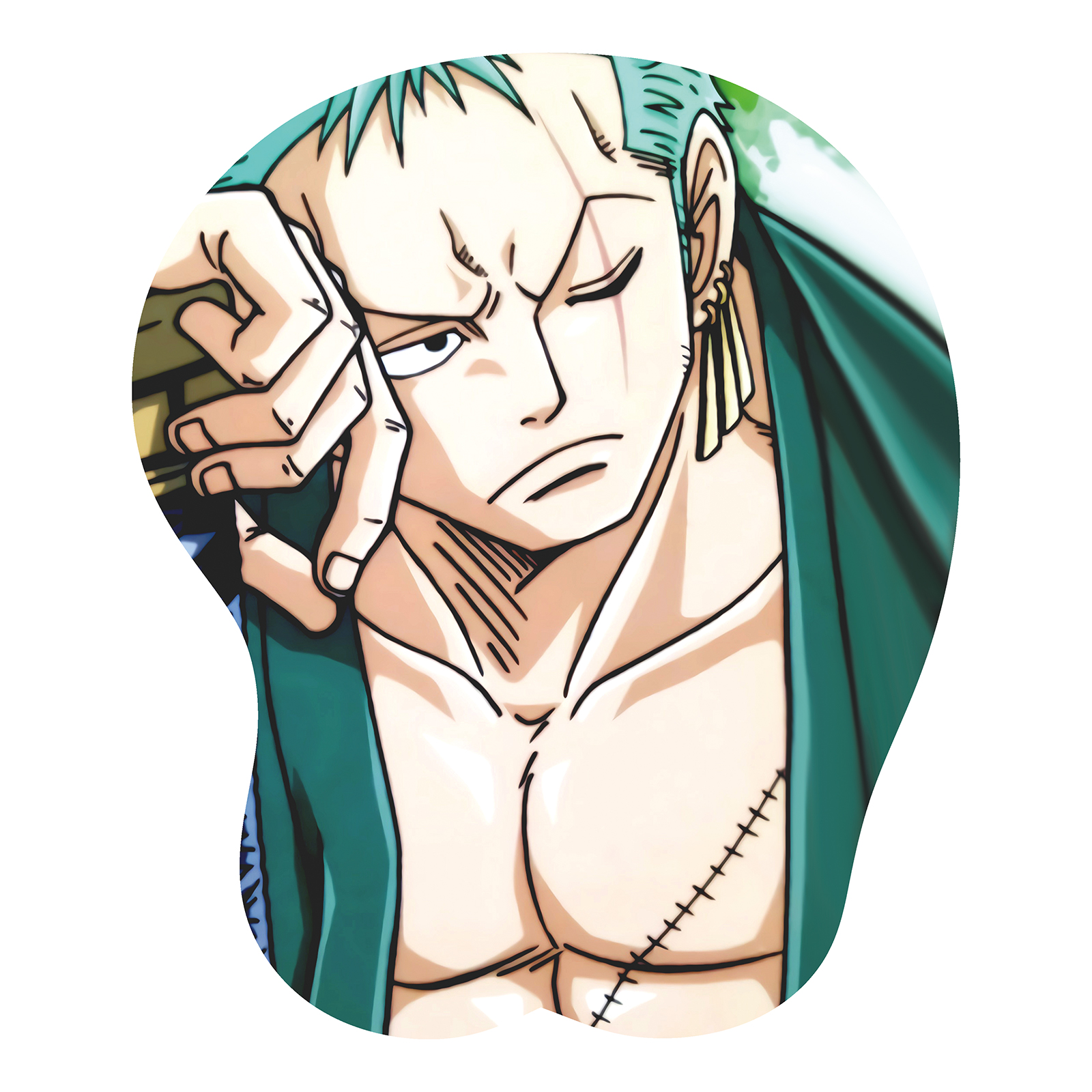 Roronoa Zoro One Piece Anime 3D Mouse Pads Soft Breast Sexy Butt Wrist Rest Oppai