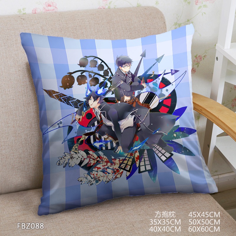 Ao No Exorcist Anime Universal 45x45cm(18x18inch) Square Anime Dakimakura Throw Pillow Cover