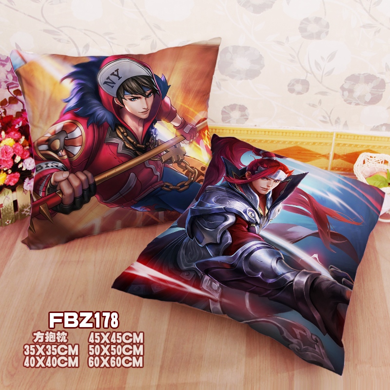 Arena Of Valor Game Party 45x45cm(18x18inch) Square Anime Dakimakura Throw Pillow Cover