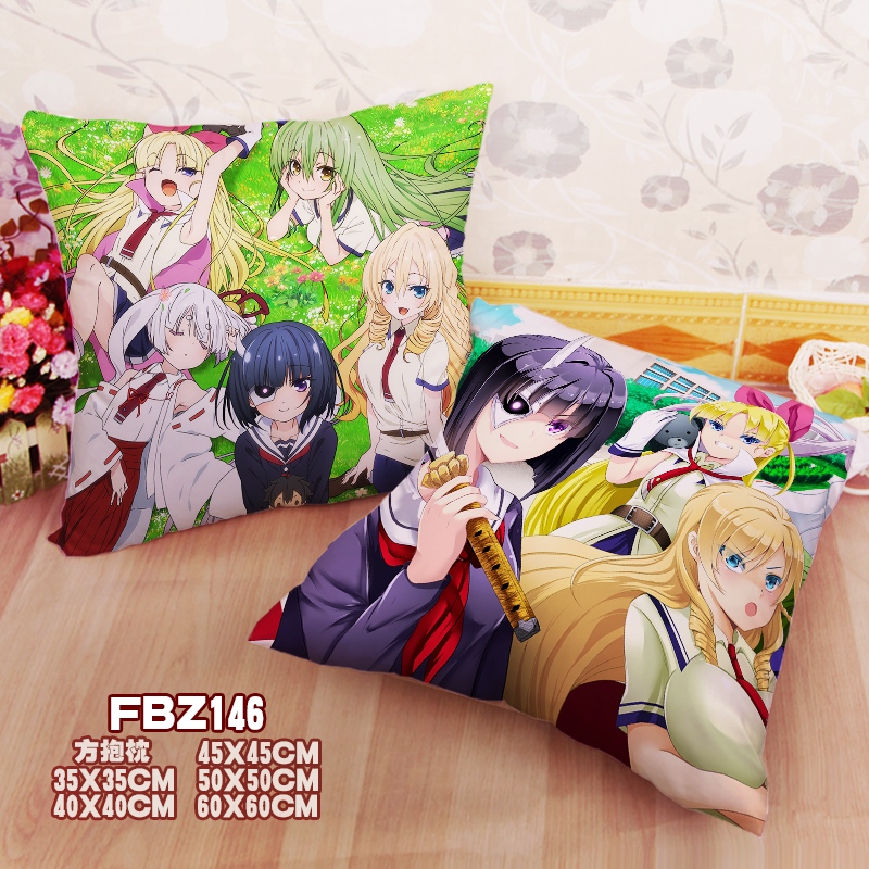 Armed Girl Machiavellianism Anime 45x45cm(18x18inch) Square Anime Dakimakura Throw Pillow Cover