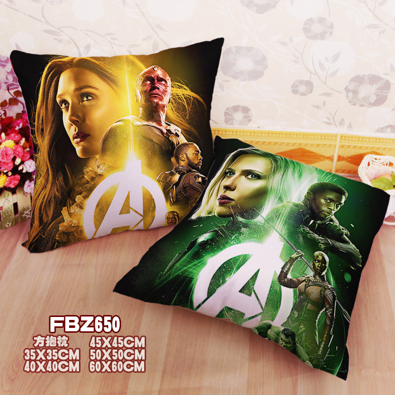 Avengers Alliance 3-Tv Side 45x45cm(18x18inch) Square Anime Dakimakura Throw Pillow Case