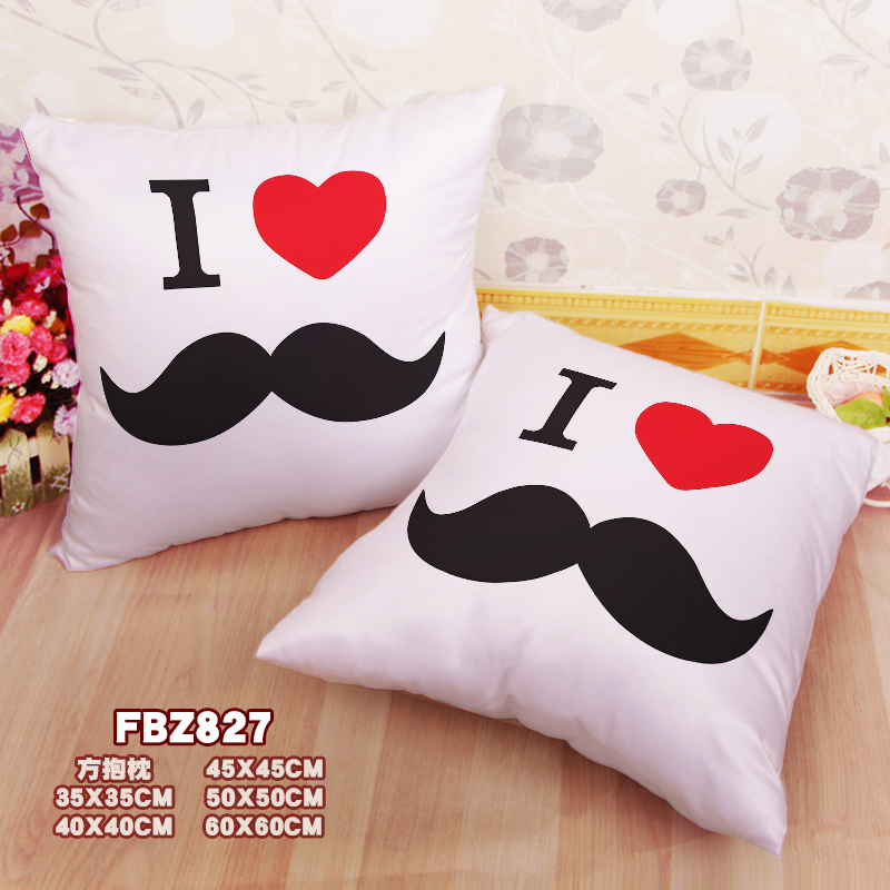 Beard-Personalized 45x45cm(18x18inch) Square Anime Dakimakura Throw Pillow Cover