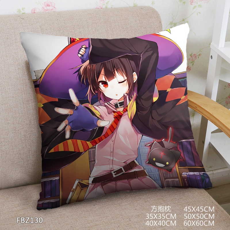 Blessings For A Better World Anime 45x45cm(18x18inch) Square Anime Dakimakura Throw Pillow Cover