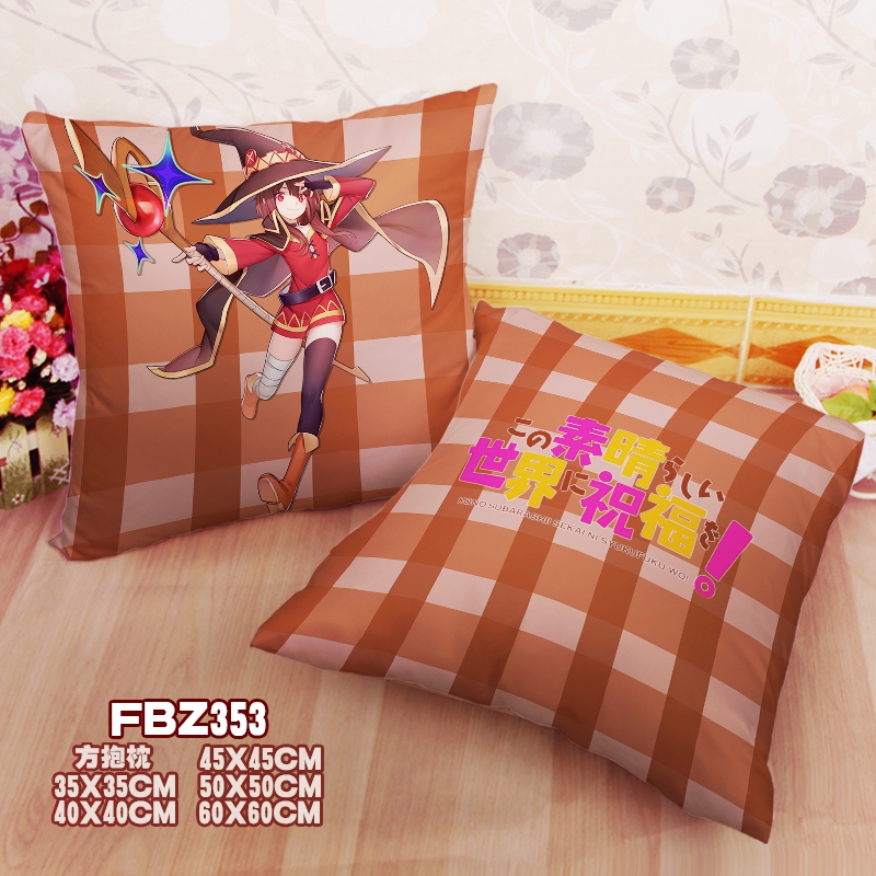 Blessings For A Good Wish - Anime 45x45cm(18x18inch) Square Anime Dakimakura Throw Pillow Cover