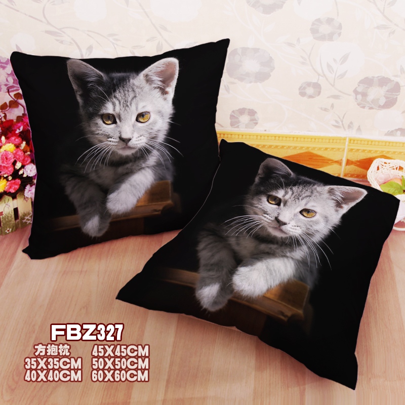 Cat Animal 45x45cm(18x18inch) Square Anime Dakimakura Throw Pillow Cover