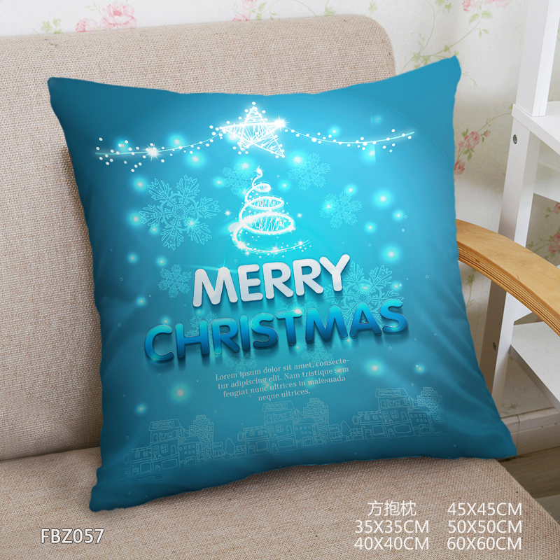 Christmas 45x45cm(18x18inch) Square Anime Dakimakura Throw Pillow Cover