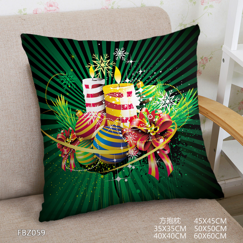 Christmas 45x45cm(18x18inch) Square Anime Dakimakura Throw Pillow Cover