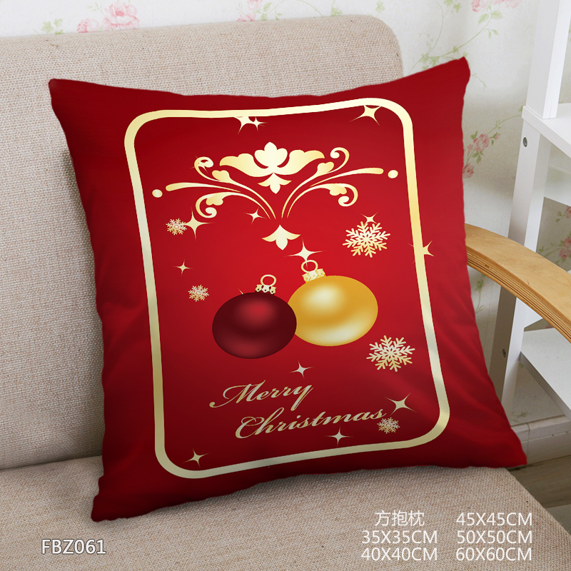 Christmas 45x45cm(18x18inch) Square Anime Dakimakura Throw Pillow Cover