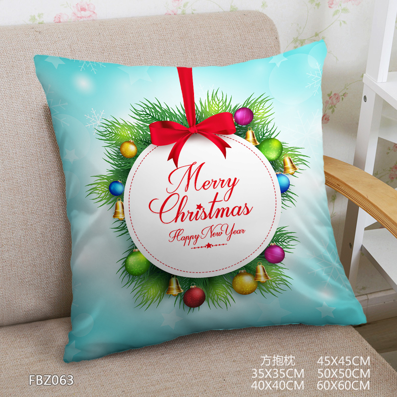 Christmas 45x45cm(18x18inch) Square Anime Dakimakura Throw Pillow Cover