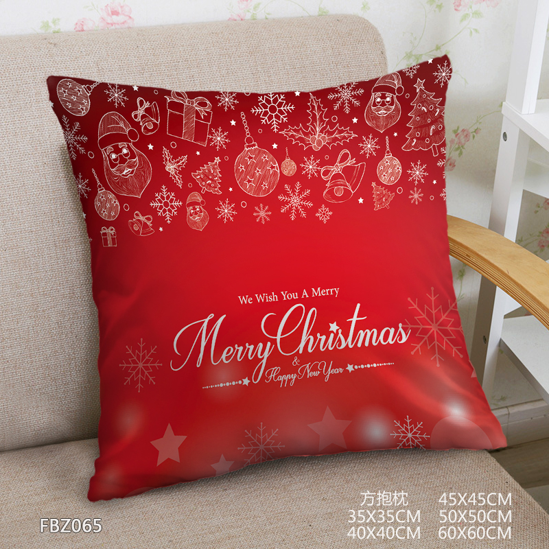 Christmas 45x45cm(18x18inch) Square Anime Dakimakura Throw Pillow Cover