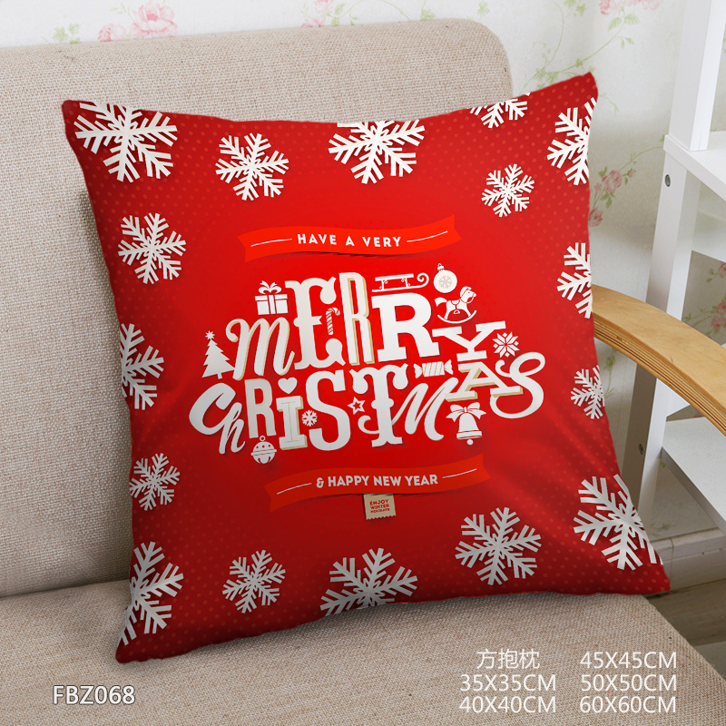 Christmas 45x45cm(18x18inch) Square Anime Dakimakura Throw Pillow Cover