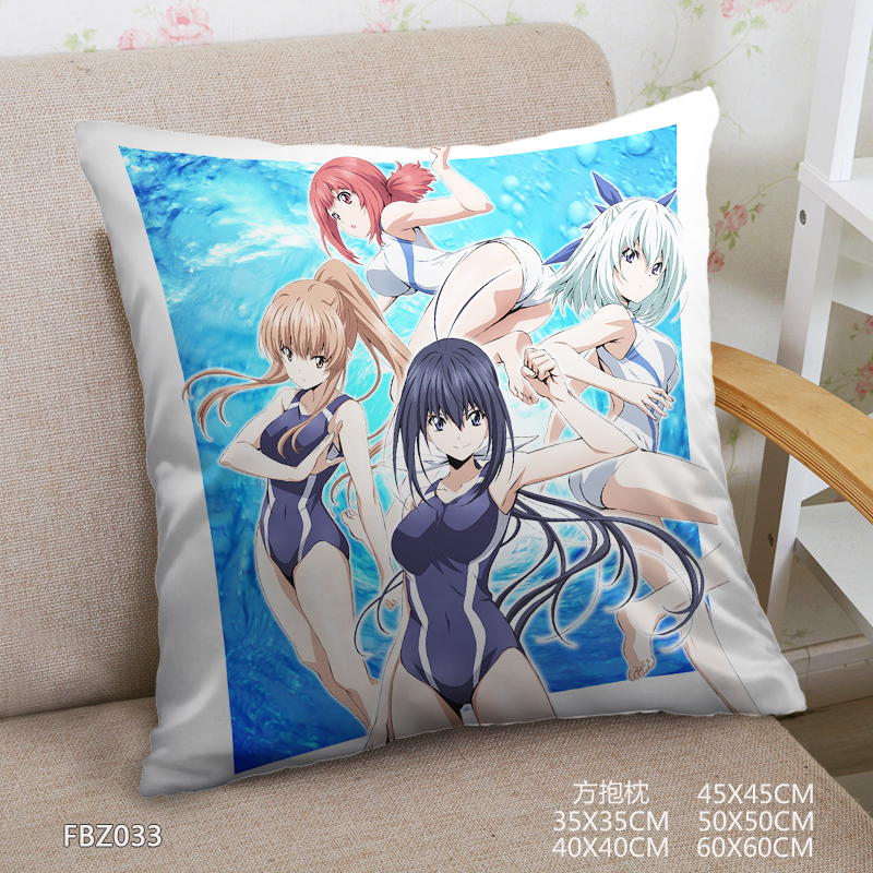 Competition Girl Anime 45x45cm(18x18inch) Square Anime Dakimakura Throw Pillow Cover