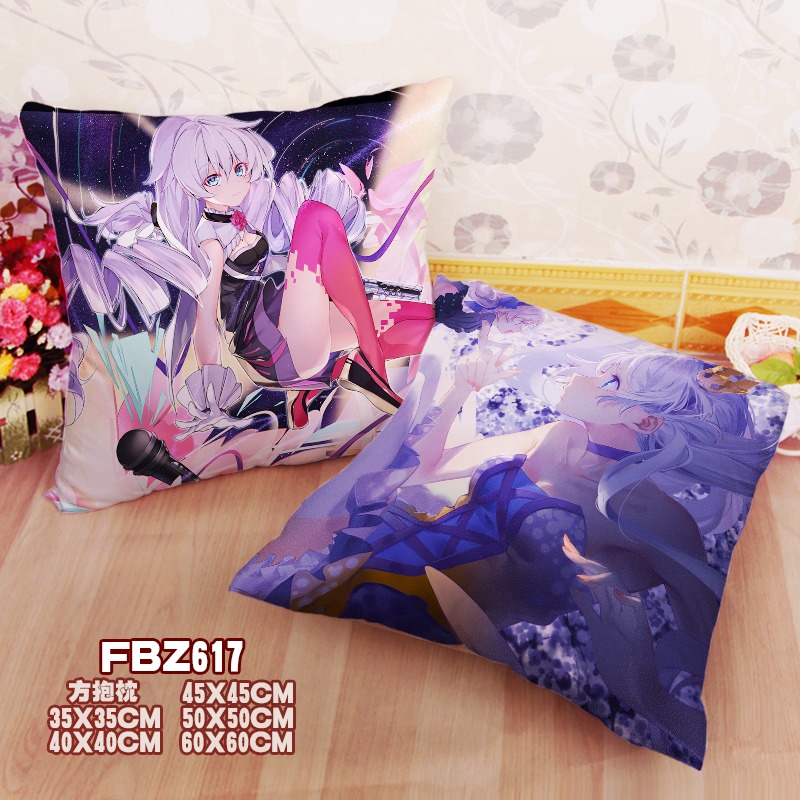 Crash School Game Party 45x45cm(18x18inch) Square Anime Dakimakura Throw Pillow Cover