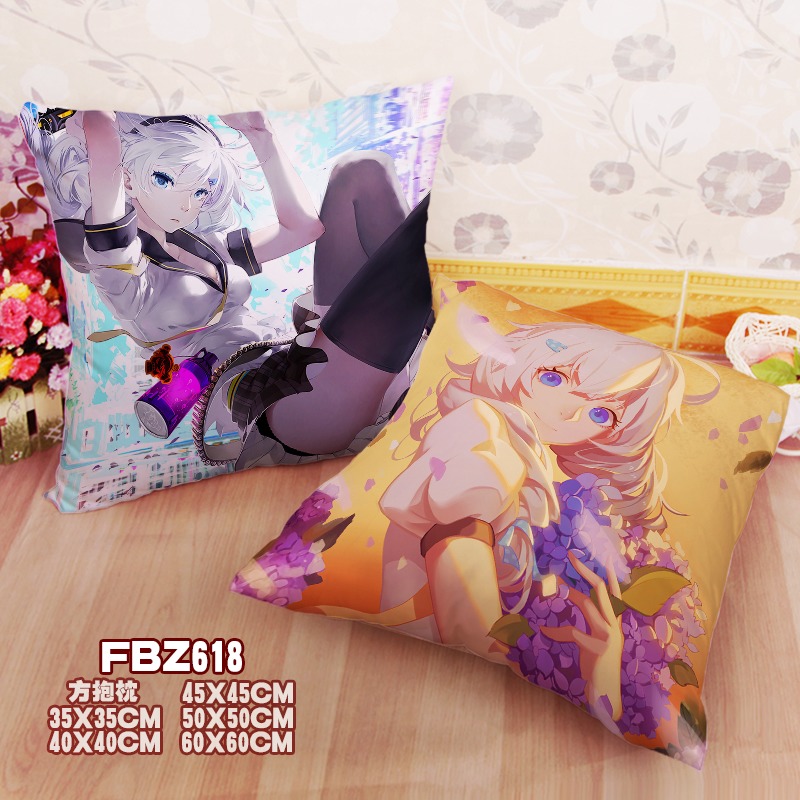 Crash School Game 45x45cm(18x18inch) Square Anime Dakimakura Throw Pillow Cover