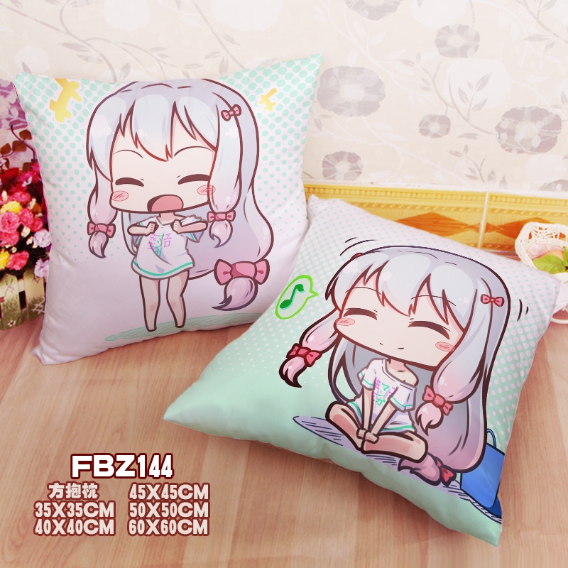 Eromanga Teacher Anime 45x45cm(18x18inch) Square Anime Dakimakura Throw Pillow Cover